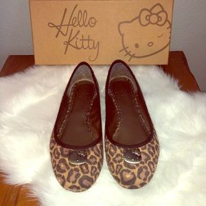 Leopard Hello Kitty Flats